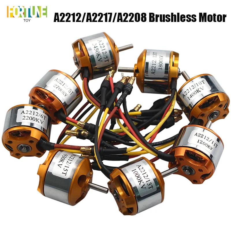 Xxd Xinsida A2212/A2217/A2208 Brushless Motor Kv 1000/1400/2200/2450 For Rc Type Aircraft Uav Aircraft Model Diy Accessories