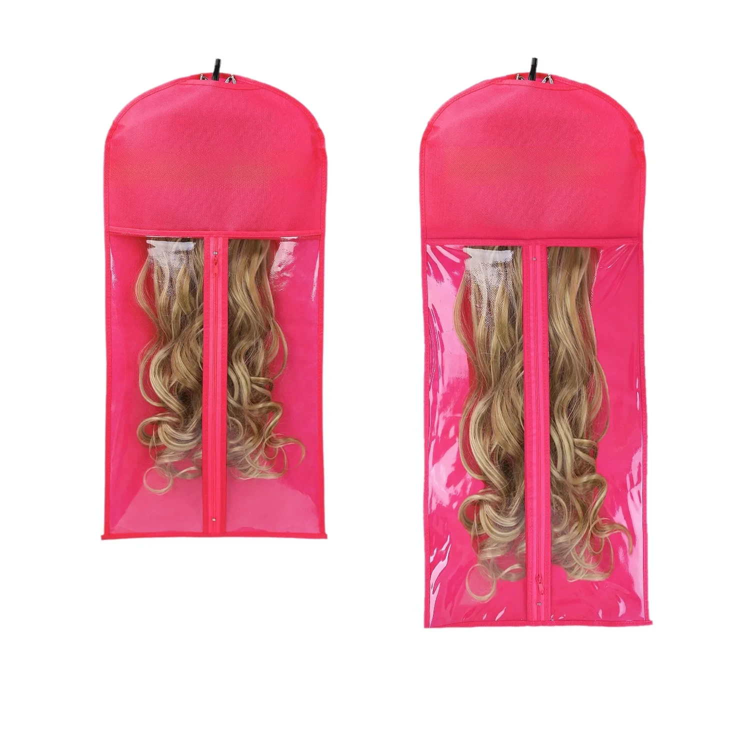 Hair Holder Hair Extensions Storage Bag with Dust-proof Wig Storage Kit, Hair Salon Travel Use Portable Wig Bag With Hanger thumbnail 2