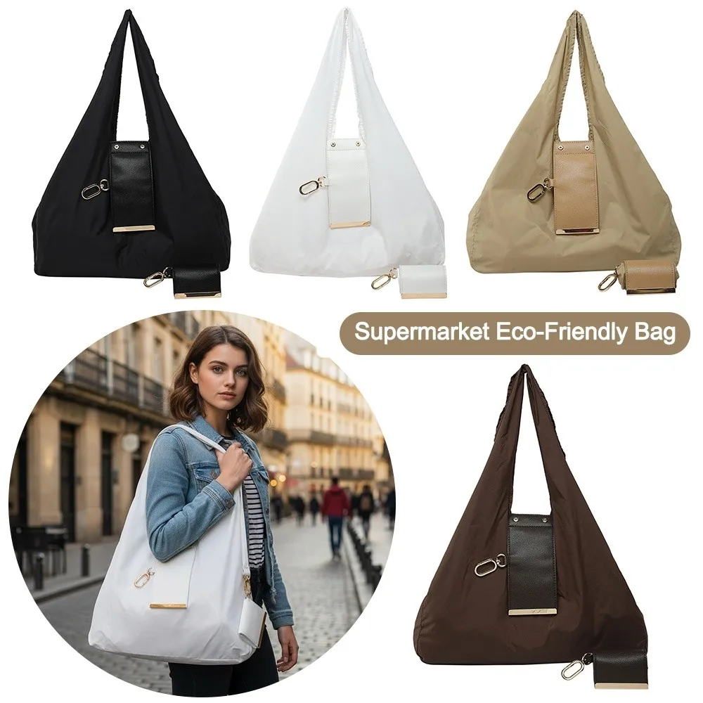 New Mini Keychain Tote Bag Foldable Expandable Supermarket Eco-Friendly Bag Large Capacity with Key Ring Handbag for Travel thumbnail 5
