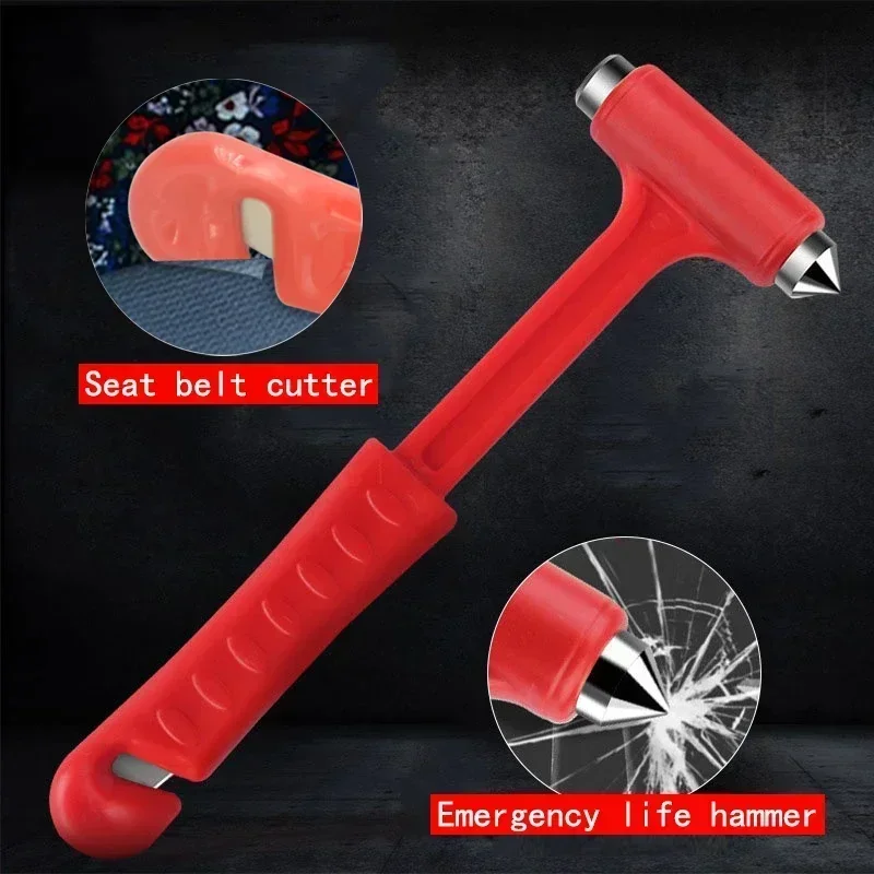 Car Buses Trucks Window Breaking Hammer Emergency Escape Safety Hammer Glass Breaker Seat Belt Cutter Tools thumbnail 3