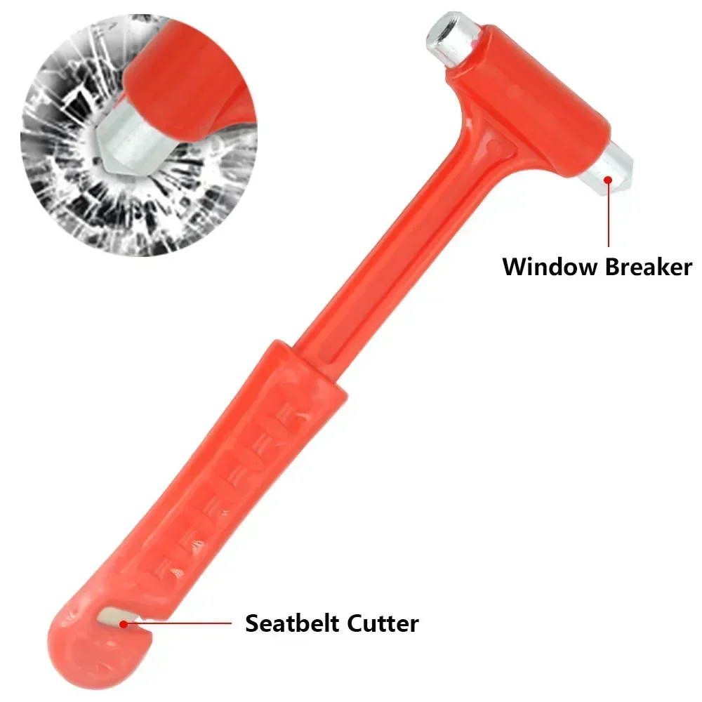 Car Buses Trucks Window Breaking Hammer Emergency Escape Safety Hammer Glass Breaker Seat Belt Cutter Tools thumbnail 4
