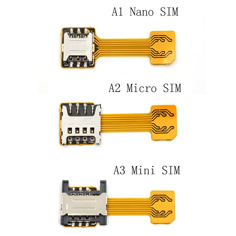Dual Nano Micro Mini Card Slot Flex Cable for Micro SD TF SIM Card Slots Adapter Ribbon Extender for Android Phone Repair Tool thumbnail 2