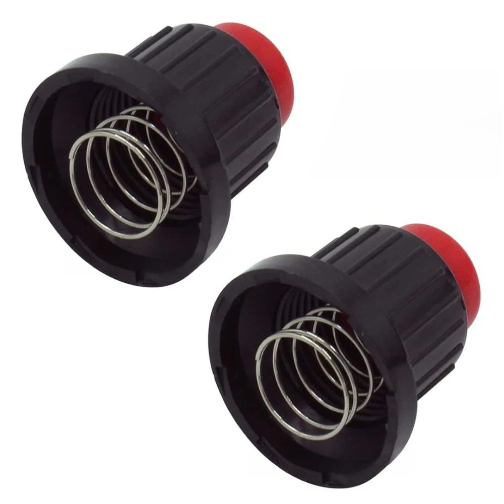 2pcs Outdoor Patio Gas Heater Pulse Ignition Switch Cap Igniters Push Button Switch With Red Cap With Spring Replaceable thumbnail 2