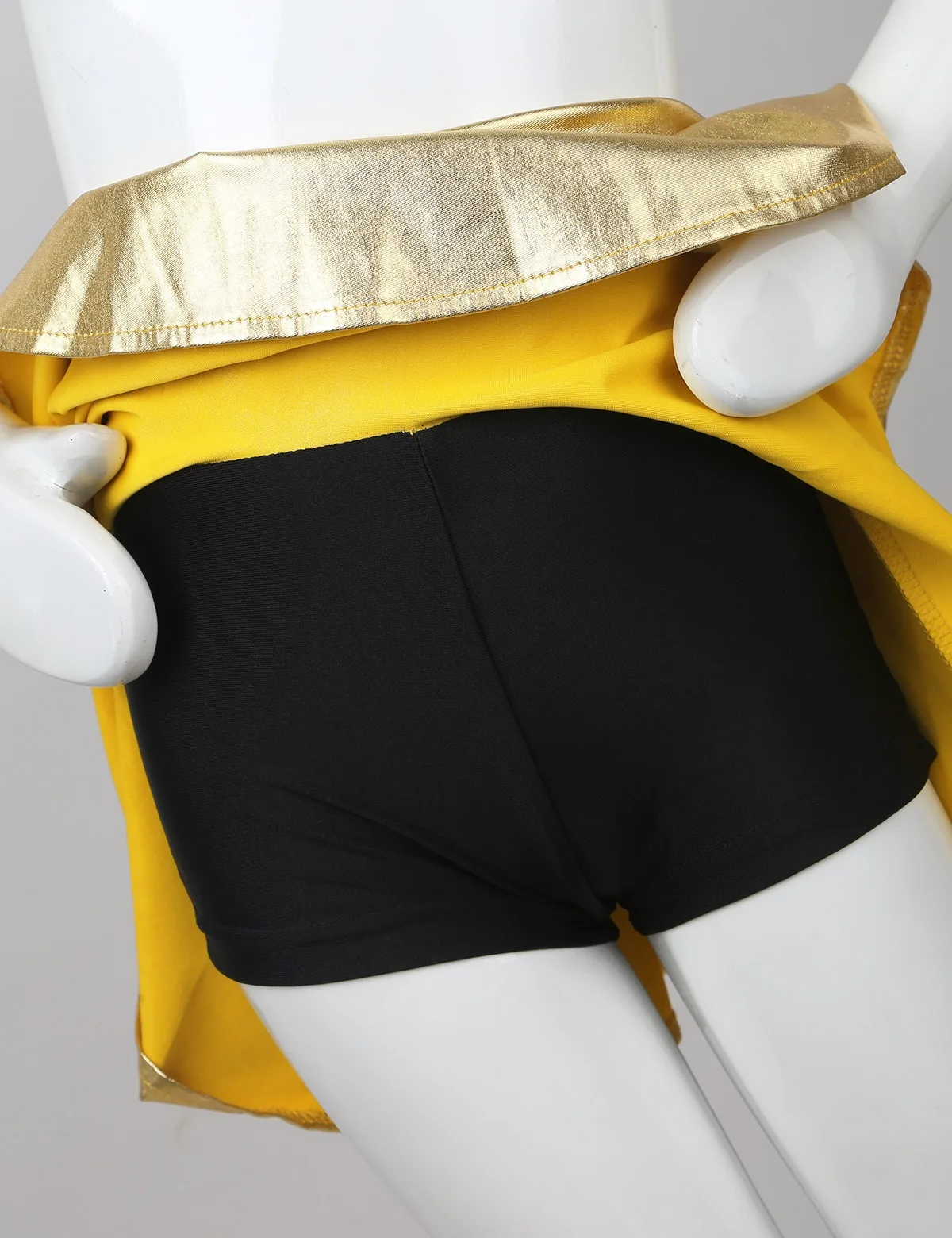 Kids Girls Shiny Hip Hop Jazz Street Dance Outfit Long Sleeve Tassel Sequin Crop Top with Culottes for Cheerleading Performance thumbnail 5