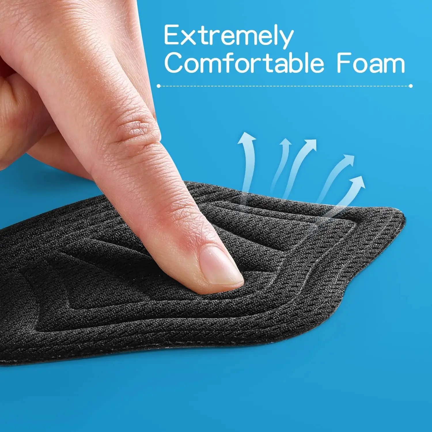 Adhesive Back Heel Cushion Pads Heel Grips Inserts Loose Shoes Too Big Boot Reusable Heel Guards Liners Women Men Improve Shoe thumbnail 4