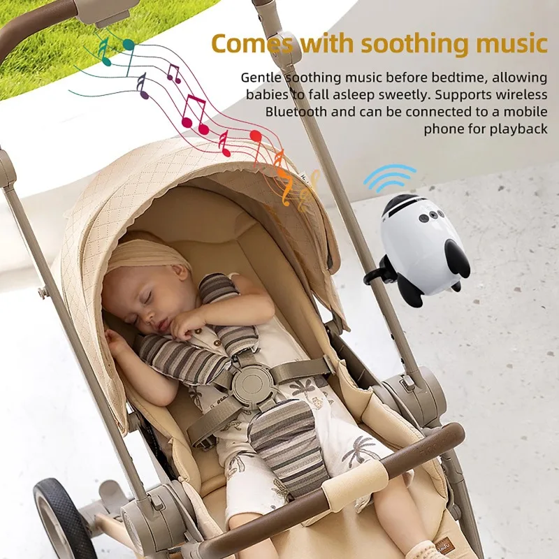 Portable Baby Calming Device Multi-functional Wireless Bluetooth Sleep Aid Vibrating With Soothing Music White Noise Sound thumbnail 2