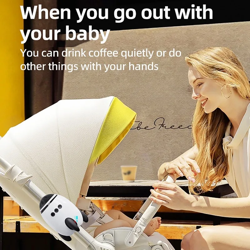 Portable Baby Calming Device Multi-functional Wireless Bluetooth Sleep Aid Vibrating With Soothing Music White Noise Sound thumbnail 5