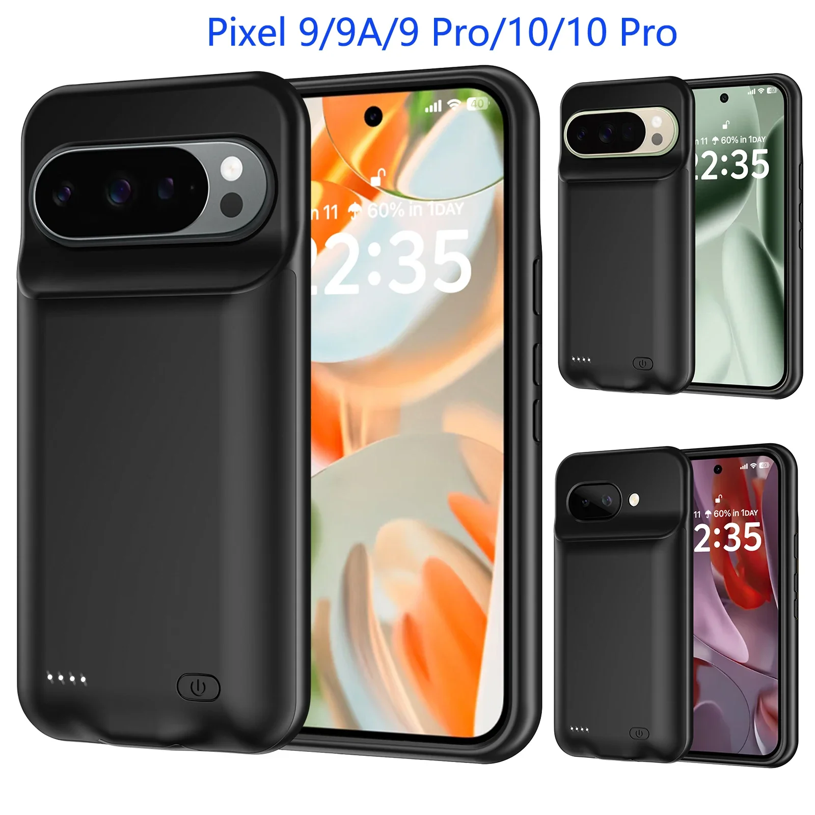 for Google Pixel 9 10 Pro XL 9A Smart Battery Charger Case power bank External Battery Charging Cover batterie externe funda thumbnail 3