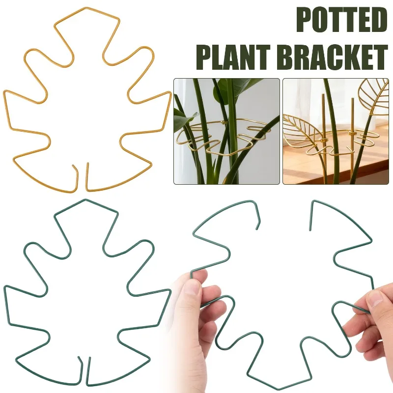 Potted Plant Holder Iron Plant Bracket Sturdy Rust Proof Space Saving Flower Secure Support Outdoors Garden Planters Stabilizer thumbnail 6