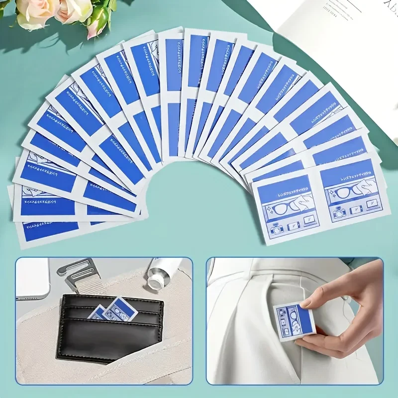 100 Disposable Eyeglass Cleaning Wipes - Individually Packaged, Suitable for Eyeglasses, Smartphones, Tablet Screens - Special for Sensitive Surfaces, No Residue, Phone Screen Cleaning thumbnail 4