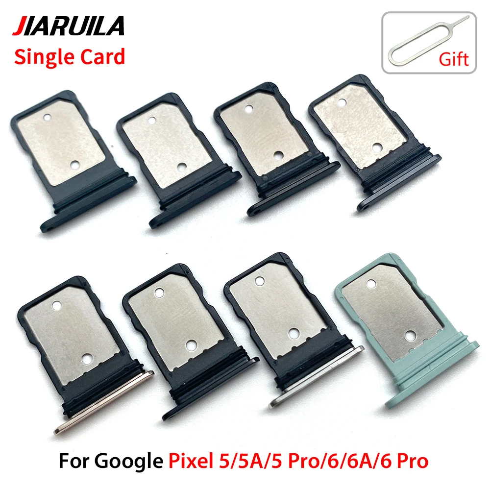 New for Google Pixel 5 / 5 Pro / 5A / 6 Pro / 6A Sim Card Holder Tray Chip Slot Drawer Holder Adapter Socket (Single Card) thumbnail 2