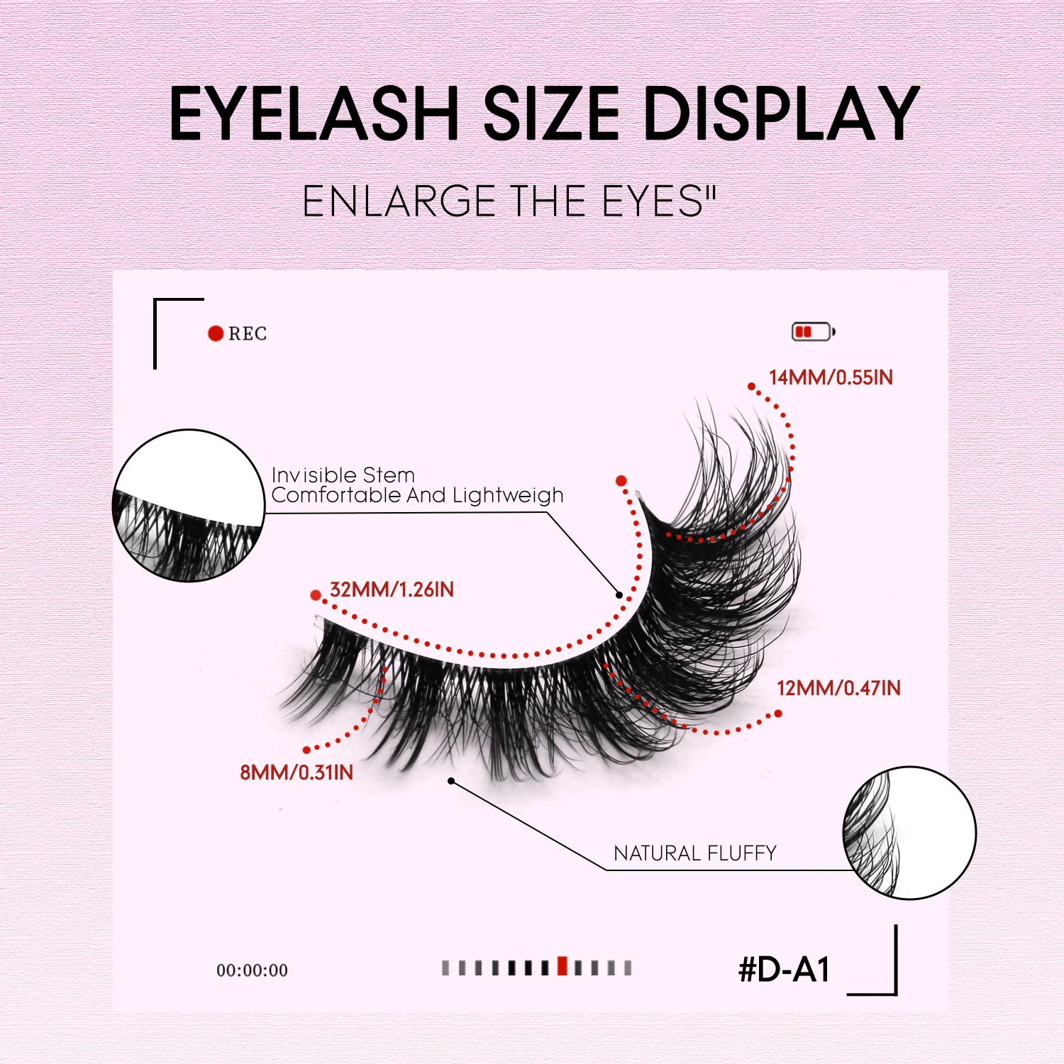 Veltrinay Fake Lashes Mink Lashes Plush 3D False Eyelashes Clear band Accent Cat Eye Lashes False Lashes Makeup thumbnail 5