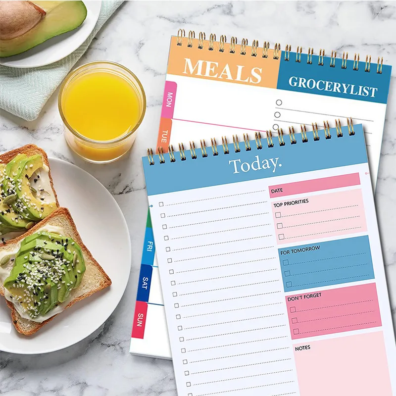 Weekly Meal Planners / Daily Planning Notepad For Organized Weekly & Daily Planning Schedule Time Management Plan Notebook thumbnail 2