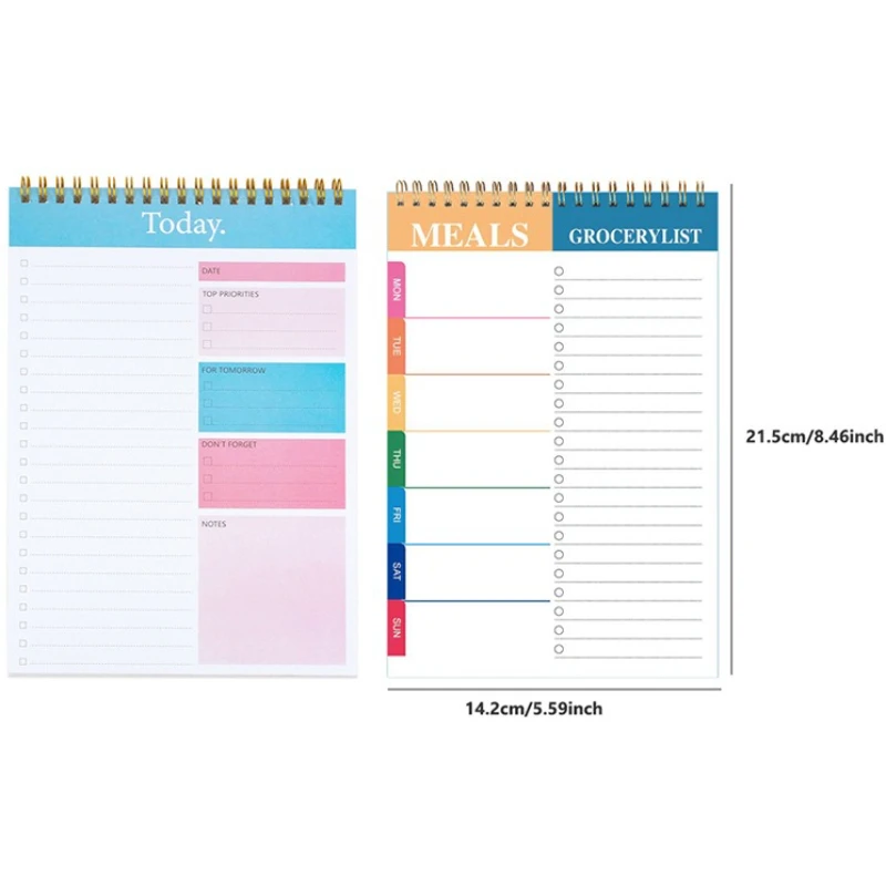 Weekly Meal Planners / Daily Planning Notepad For Organized Weekly & Daily Planning Schedule Time Management Plan Notebook thumbnail 6
