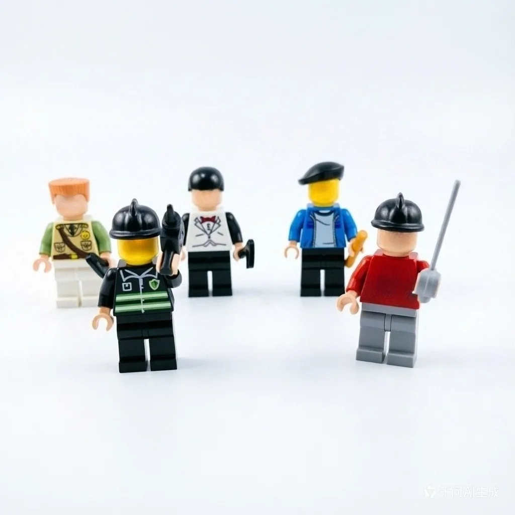 50pcs Random Mini Action Figures Building Blocks City Military Police Army Soldiers Toys Set Educational Gift for Kids Boys thumbnail 5
