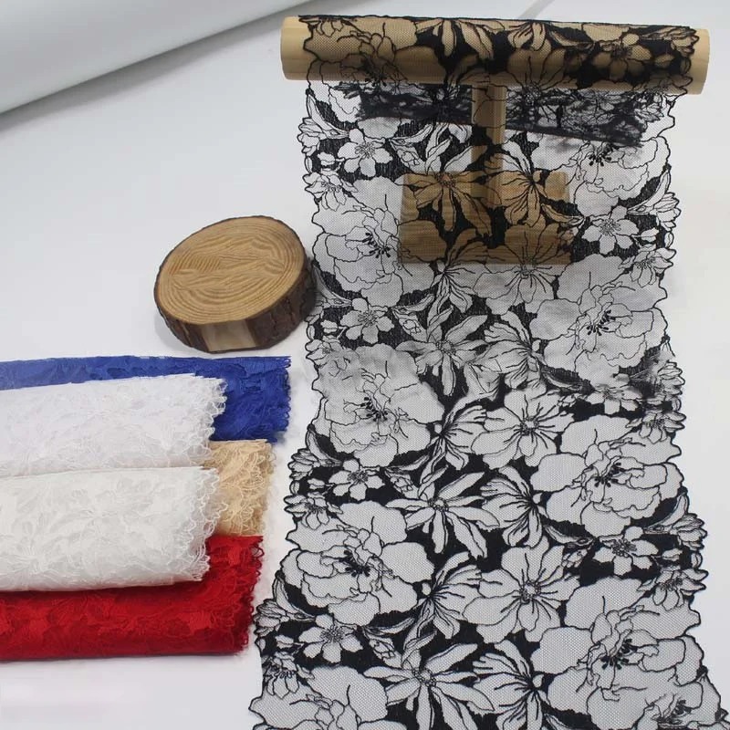 Mesh Embroidered Soft Mesh Tulle Lace Fabric Trim Flower Sewing Crafts Diy Handmade Sexy Patchwork Supplies Craft Decorative thumbnail 5