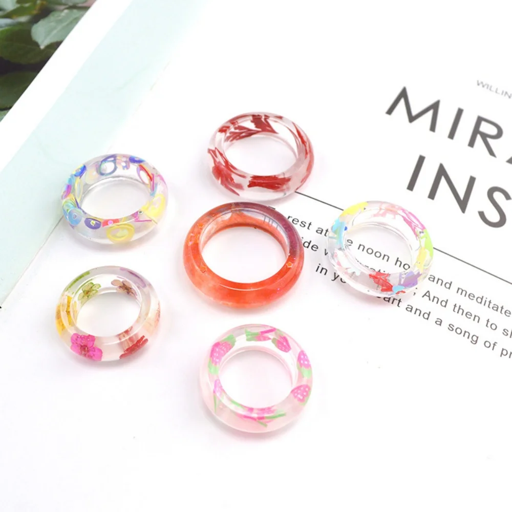 Mixed Size Rings Epoxy Resin Molds UV Silicone Casting Crafts Mould Rings Pendants For DIY Jewelry Making Findings Supplies thumbnail 2
