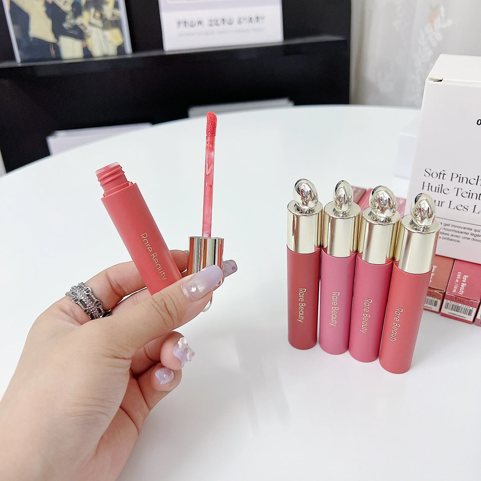 Rare Beauty New Smooth Liquid Lip Gloss Hydrating Moisturizing Lasting Natural Bright Lightweight Nutrient Repair Tinted Lip Oil thumbnail 4