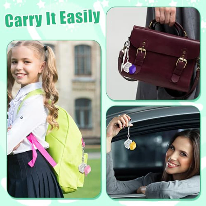 1/4/9Keys Finger Button Mechanical Keyboard Keycaps Keychain Fidget Toys Decompression Stress Relief Keyboard Clicker Kids Toy thumbnail 5