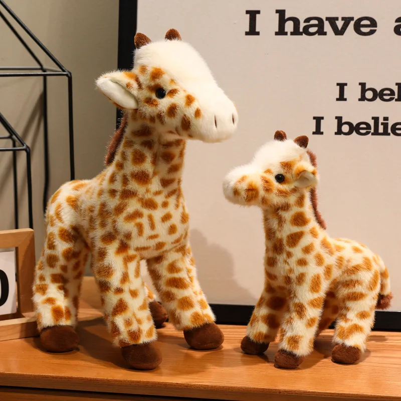 25/35CM Kawaii Cartoon Simulation Anime Cute Giraffe Stuffed Animal Plush Toy Children's Giraffe Handmade Doll Festival Gift