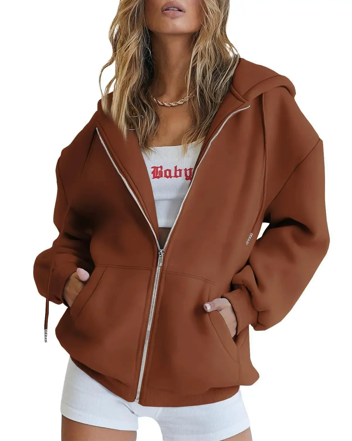 Plus Size cardigan Hoodie grunge punk silmY2K top rock aesthetic high street casual fashion urban women Hoodie Casual hooded thumbnail 5