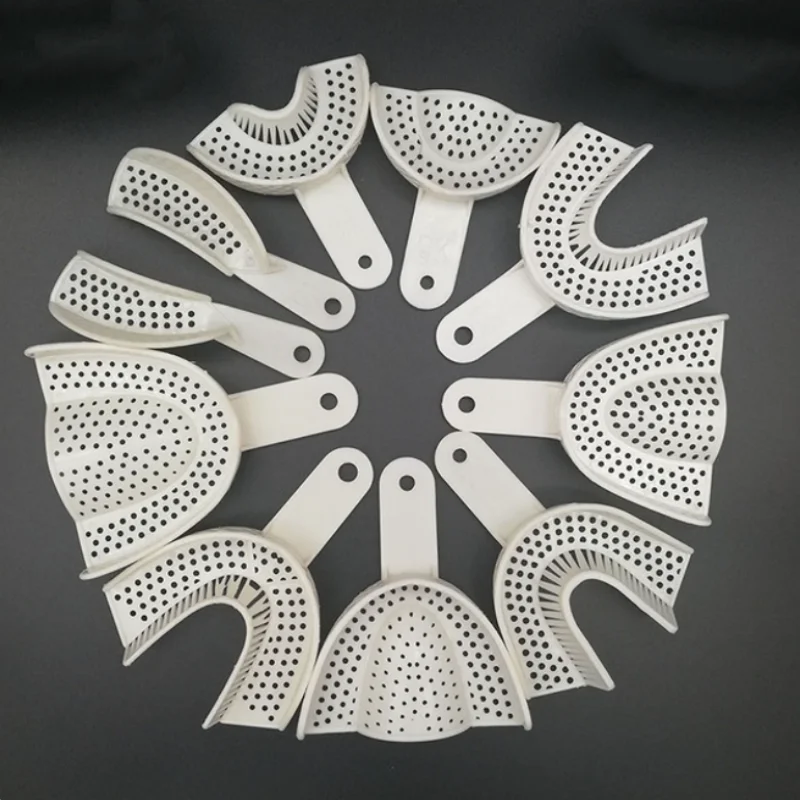 10Pcs Dental Impression Plastic Trays Denture Model Tray Braces Dental Lab Materials thumbnail 5
