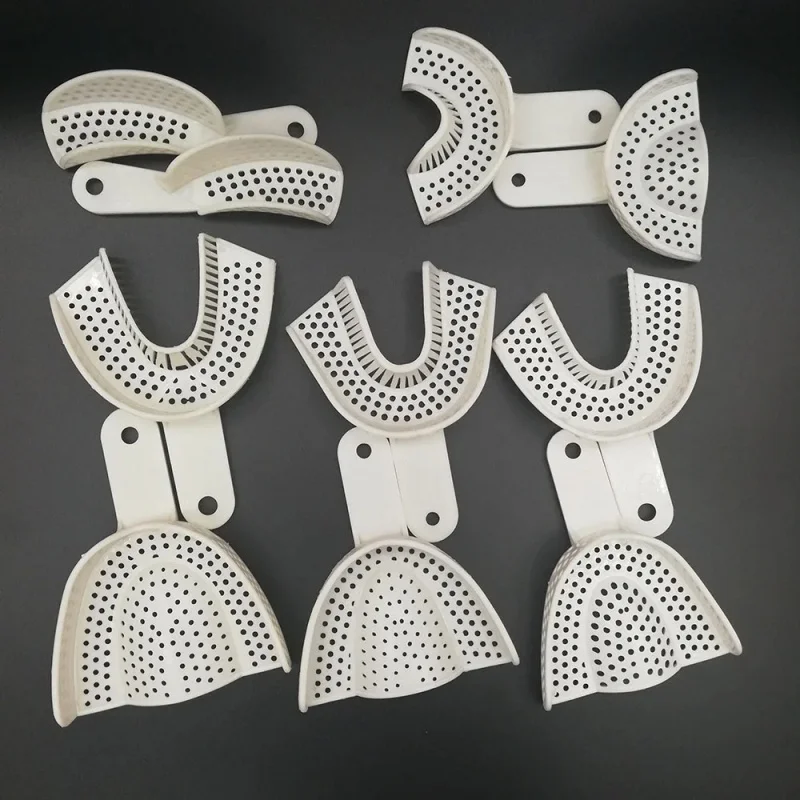 10Pcs Dental Impression Plastic Trays Denture Model Tray Braces Dental Lab Materials thumbnail 6