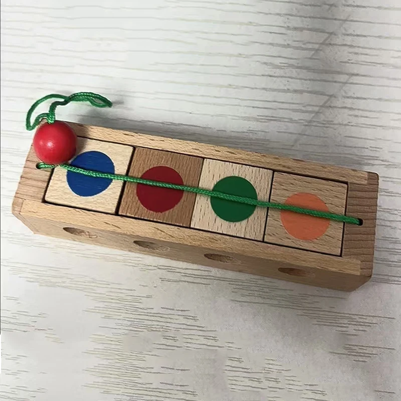 Color Cubes Matching Puzzle Wooden Brain Teaser Casse Tete For Kids Adults Teens Mind Challenge IQ Logic Test Educational Toys thumbnail 6