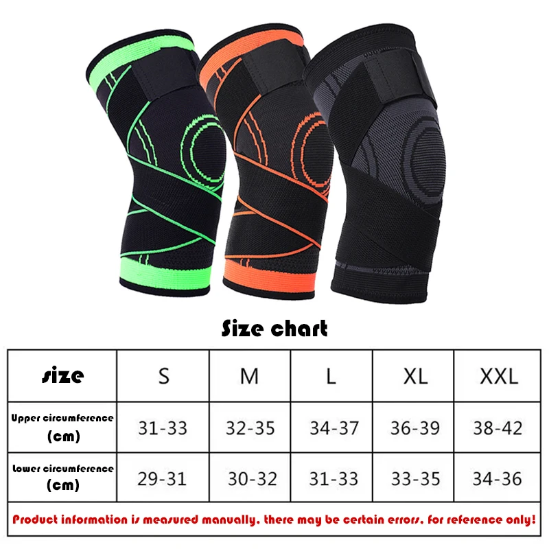 1 Piece Knee Pad, Nylon Sport Knee brace , Running, Fitness, Weightlifting, Cycling, Basketball, Outdoor, Knee Joint Compression thumbnail 6