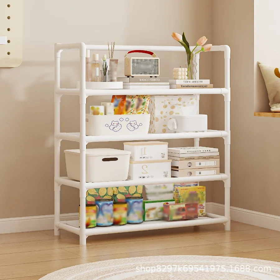 Bathroom and kitchen storage rack - Plastic storage rack - Home use - Waterproof - Floor-standing - No drilling required thumbnail 3