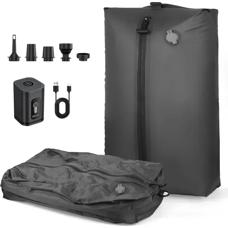 17L Vacuum Compression Bag with Air Pump Reusable Travel Clothing Storage Bag Compression Luggage Bag