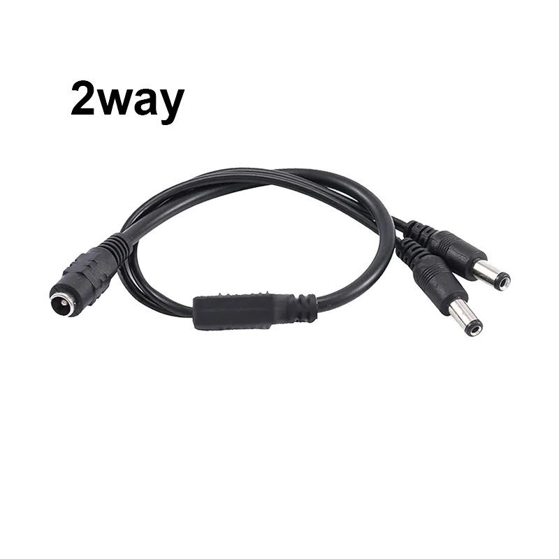 5.5mm 2.1mm 1 To 2//4/6/8 Way DC 5521 Power Splitter Cable 5V 12V Power Adapter Connector Cord For LED Strip Lights CCTV Camera thumbnail 3