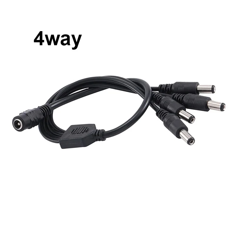 5.5mm 2.1mm 1 To 2//4/6/8 Way DC 5521 Power Splitter Cable 5V 12V Power Adapter Connector Cord For LED Strip Lights CCTV Camera thumbnail 4