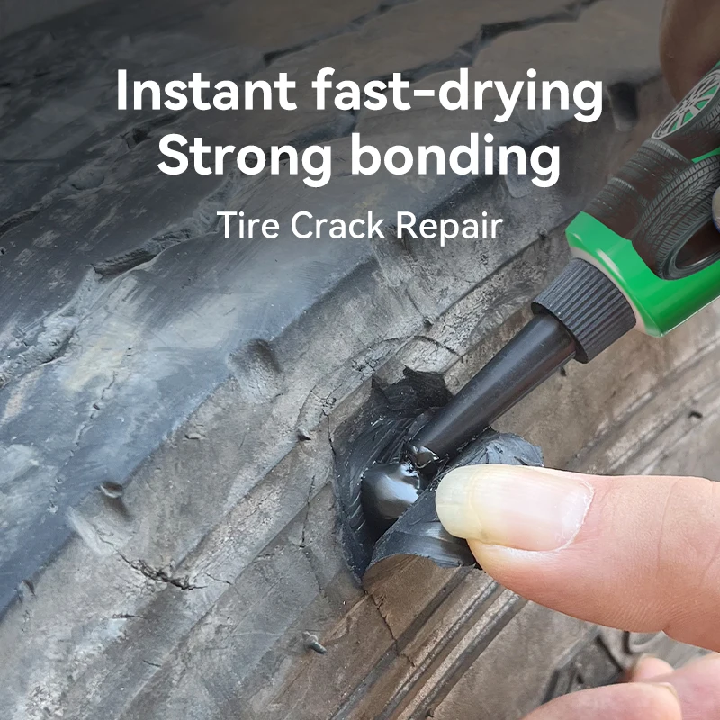 Tire Repair Glue Waterproof & High Temperature Resistant Black Sealing Waterproof And High-Temperature Resistant Repair Adhesive thumbnail 2