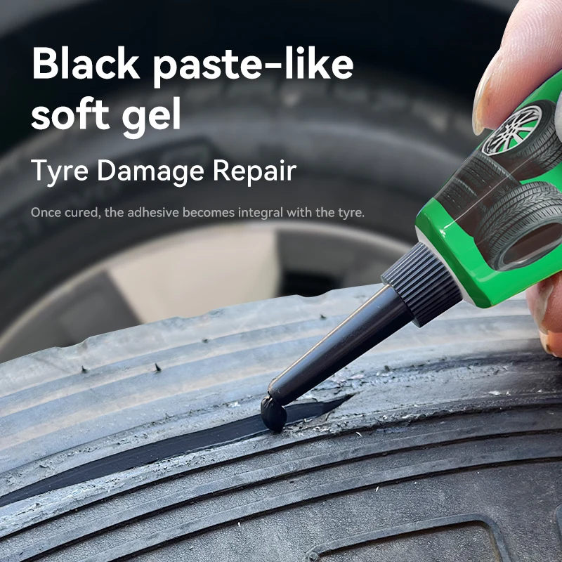 Tire Repair Glue Waterproof & High Temperature Resistant Black Sealing Waterproof And High-Temperature Resistant Repair Adhesive thumbnail 4