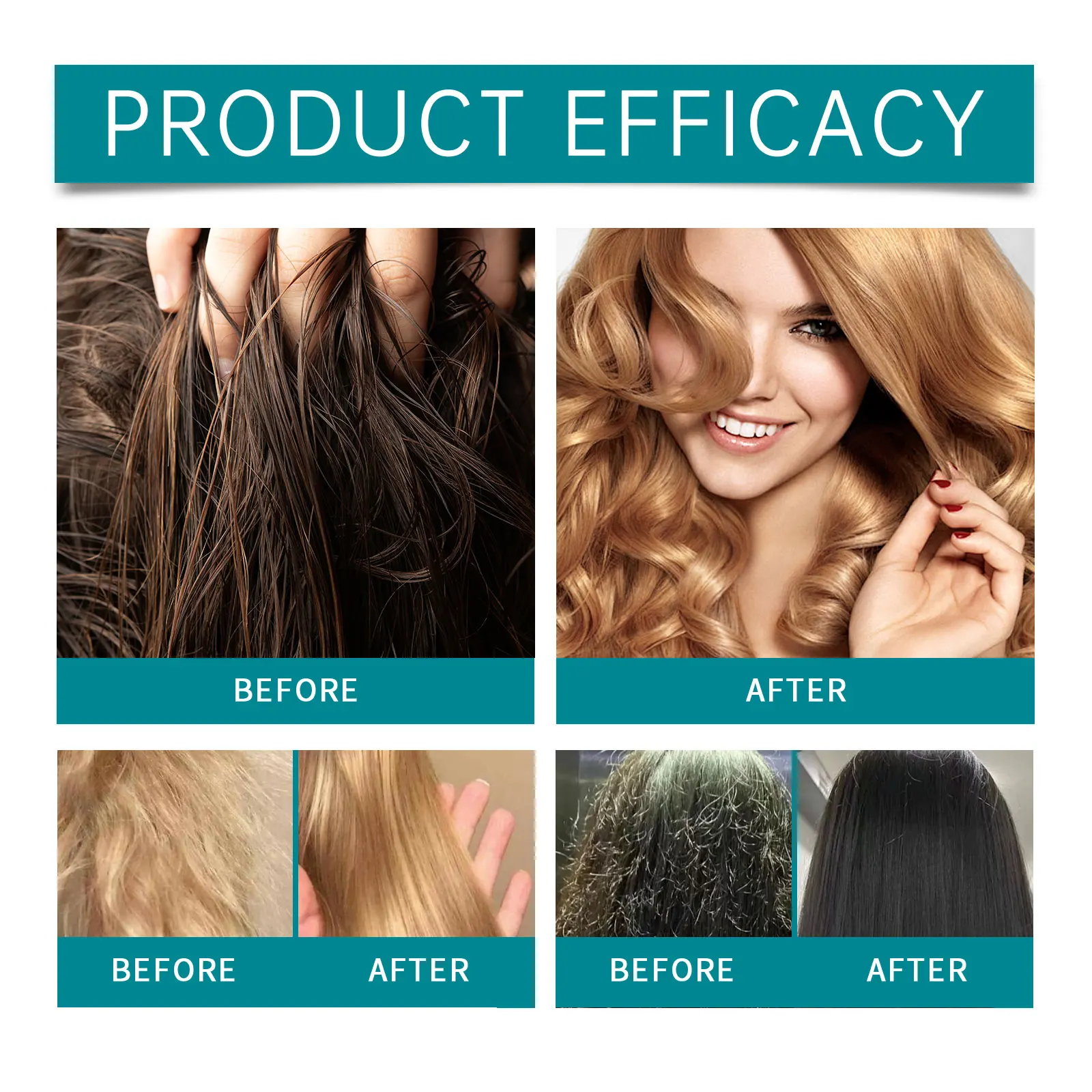 Organic Rosemary Hair Care Set Shampoo&Conditioner&Serum Nourish Strengthen Hair Roots Improve Dry Frizzy Hair Smooth Treatment thumbnail 5