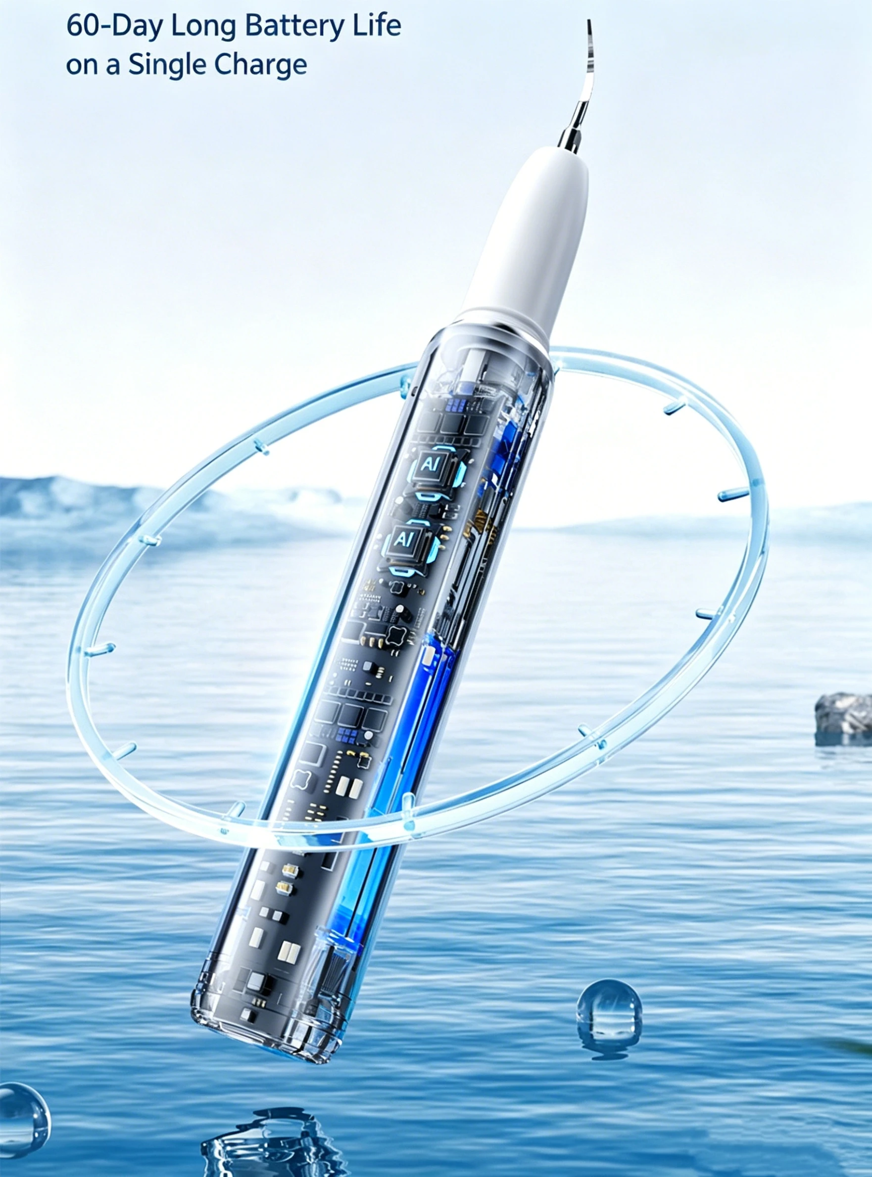Pet Dental Scaler for Dogs And Cats Ultrasonic Tooth Cleaner with LED Light Tartar Removal Teeth Cleaning Tool thumbnail 3