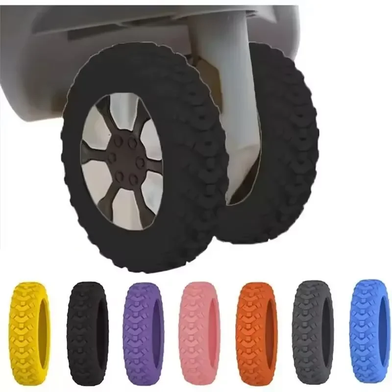 8pcs Universal Luggage Suitcase Wheels Silicone Wear Resistant Trolleys Case Caster For Suitcase thumbnail 2
