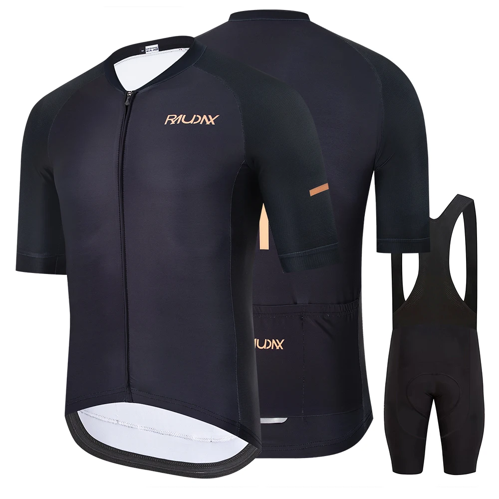 Raudax Men's Summer Road Bike Wear Racing Clothes Breathable Cycling Jersey Set - Ropa Ciclismo Maillot thumbnail 2