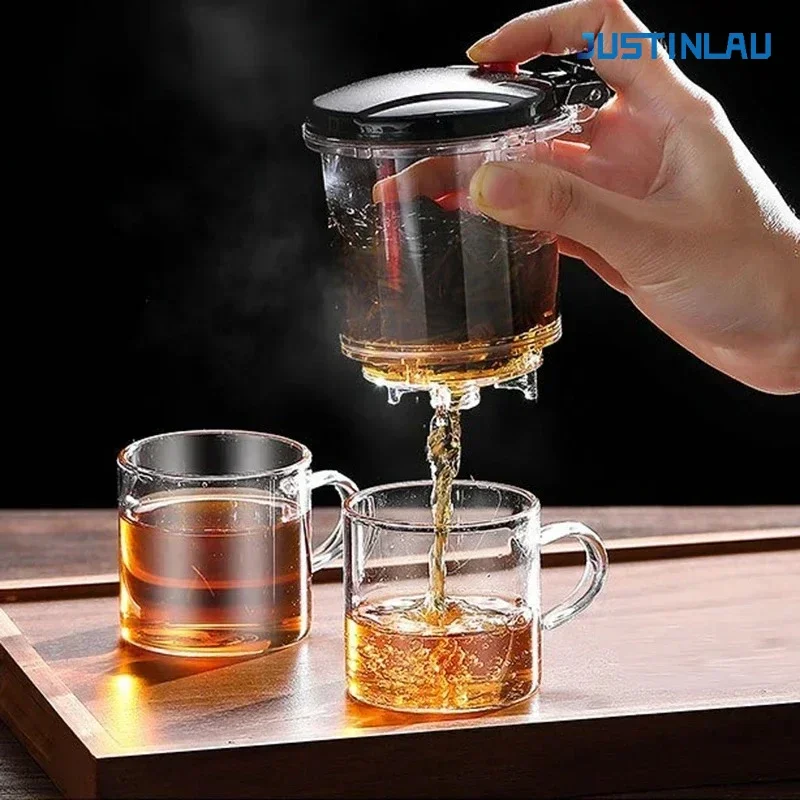 500ml-1800ml  Glass Teapot  Borosilicate Glass Split Type Teapot Heat Resistant Glass Teapot Tea Part Gift Idea Household thumbnail 4