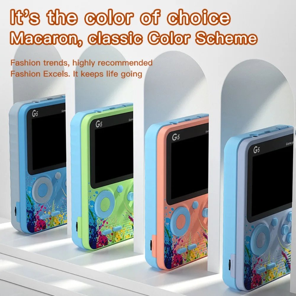 G5 Retro Handheld Game Console With 500 Classic Video Games 3.0 Inch IPS Screen Portable Rechargeable Game Machine Kids Gift thumbnail 3