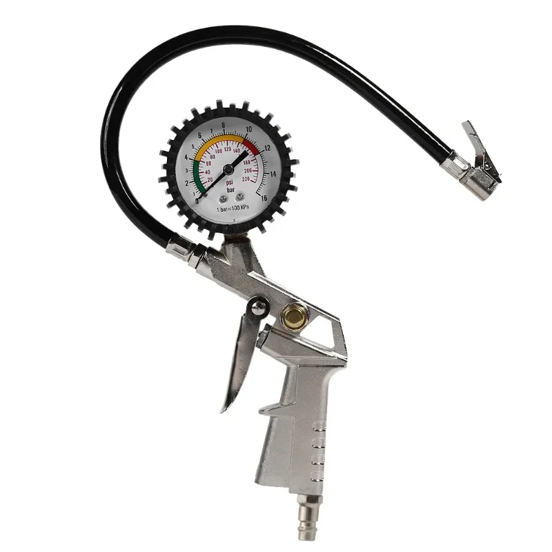 Car Tire Pressure Gauge Air Pressure Inflator Gauge Meter Tyre Pressure Monitoring System EU Plug 0-220 PSI Tester Tool thumbnail 6