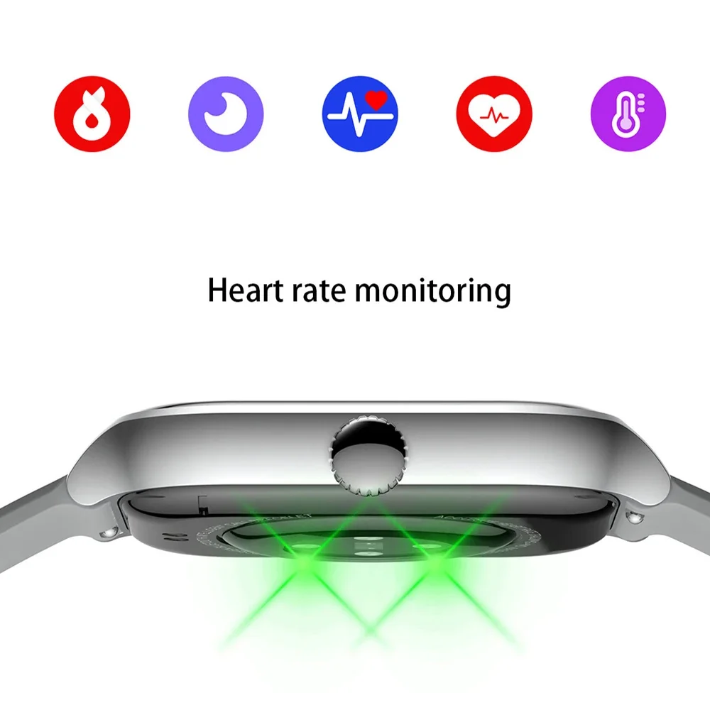 NEW 2.01'' Smartwatch Fitness Tracker Clock Sports Smartband Blood Pressure Monitor Smart Watches for Men Women IOS Android 2026 thumbnail 5