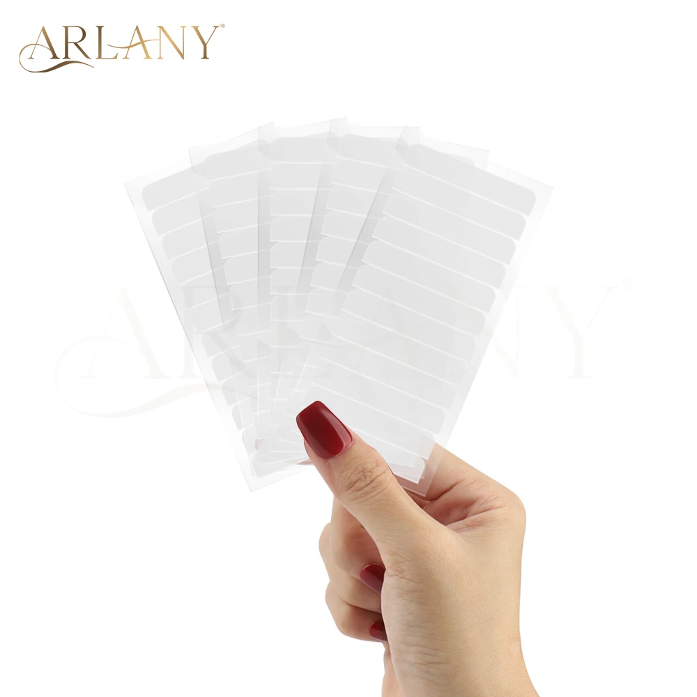 ARLANY 120 Tabs Single Sided Tape for Tape In/Tape Weft Extensions Hair System Tape 4cm x 0.8cm Wig Adhesive Tape One Sided Tape thumbnail 2