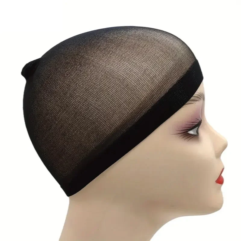 2pcs/Bag Ventilated Nylon Wig Cap Hair Net For Hair Wig Nets Black Brown Stretch Mesh Wig Cap For Making Wigs thumbnail 4