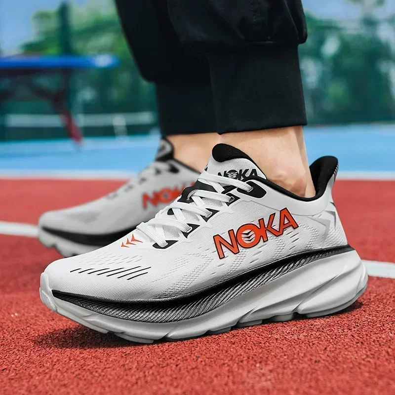 Men's Running Shoes Breathable Cushioning Luxury shoes Trainer Race Outdoor Couple Non-Slip Jogging Sneakers Mesh Off-road Shoes thumbnail 4