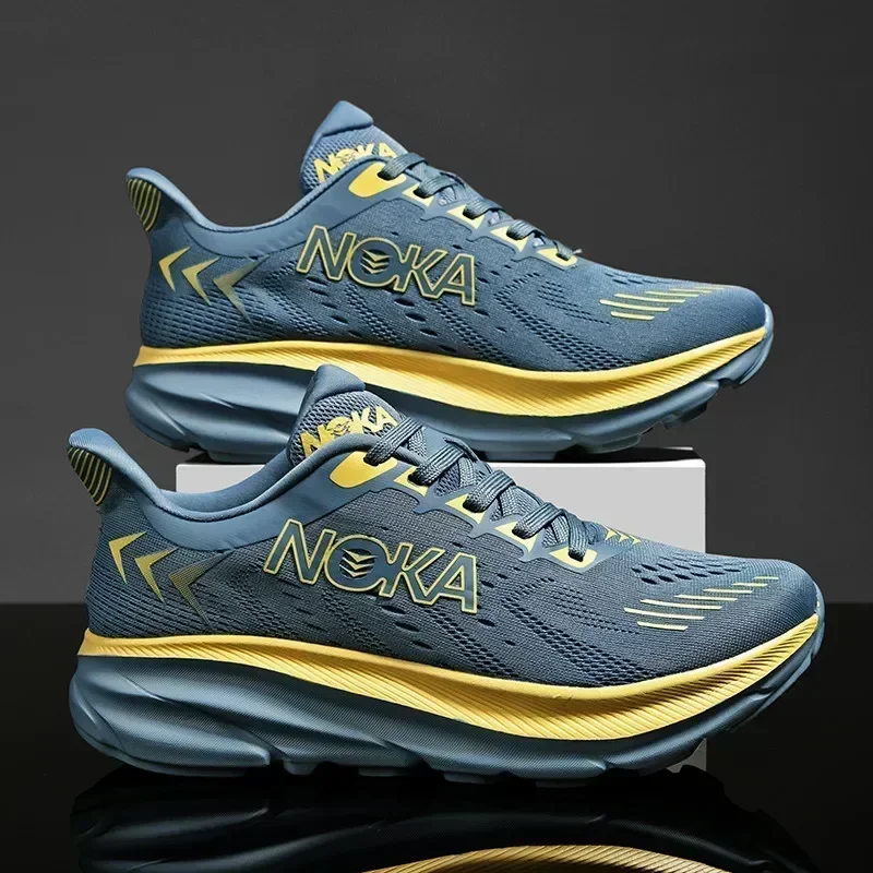 Men's Running Shoes Breathable Cushioning Luxury shoes Trainer Race Outdoor Couple Non-Slip Jogging Sneakers Mesh Off-road Shoes thumbnail 2