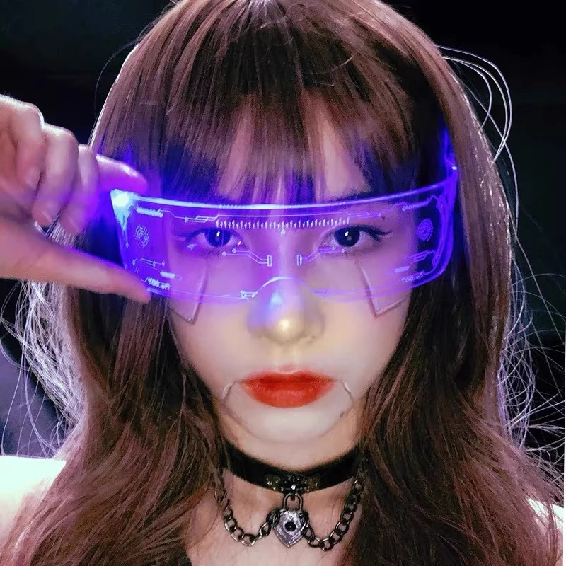 LED Flash Light Jacket Rave Hoodies Vest LED Luminous Glasses Couple Carnival Pants Party Xmas Fancy Dress Prefermence Costume thumbnail 6