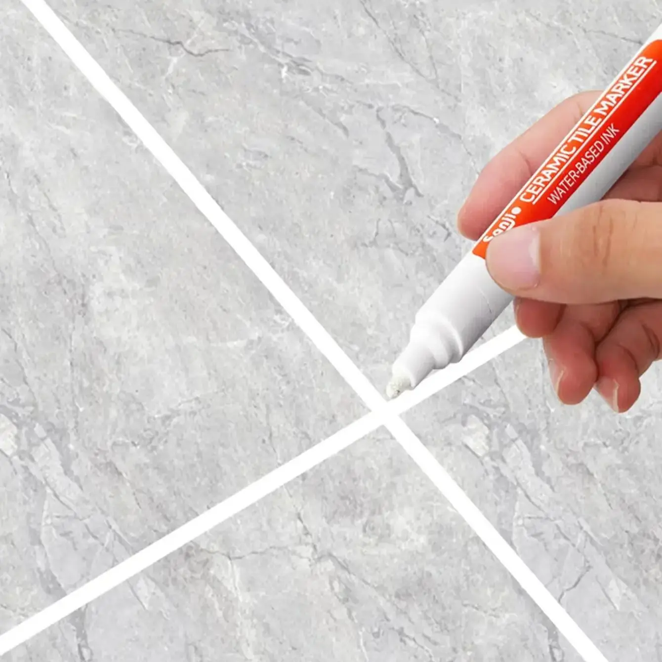 1/5/10PC  Waterproof Marker Pen Wall Seam Repair Tiles Grout Markers Pens Floor Bathroom Decontamination Paint Brush Tools thumbnail 4