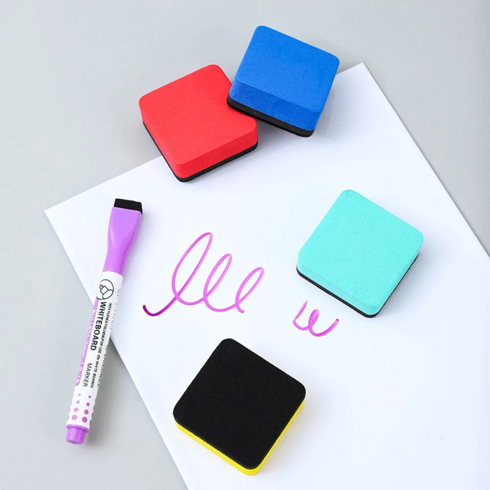 2pcs EVA Felt Whiteboard Eraser Office Supplies Dual -color Magnetic Marker Cleaner Square Blackboard Wipe Meeting Room thumbnail 4